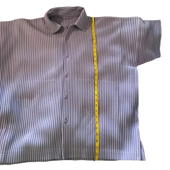 HOMME PLISSÉ ISSEY MIYAKE PLEATED VACATION SHIRT Purple
